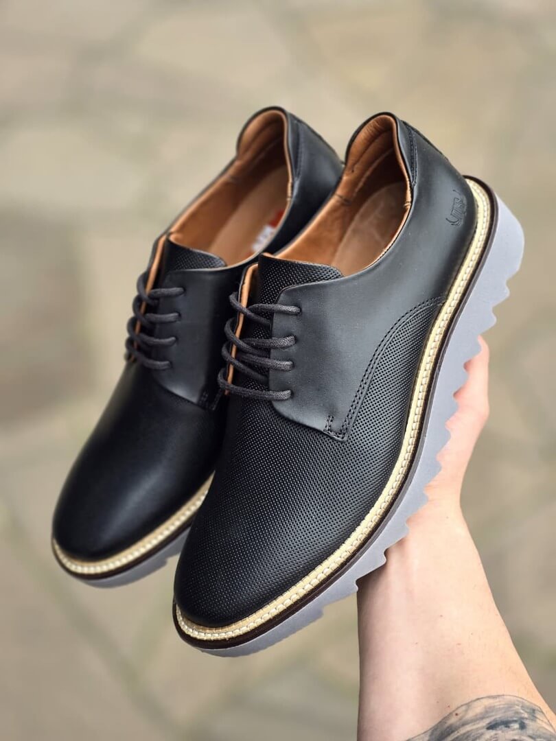 Sapato Palermo Tratorado - Preto