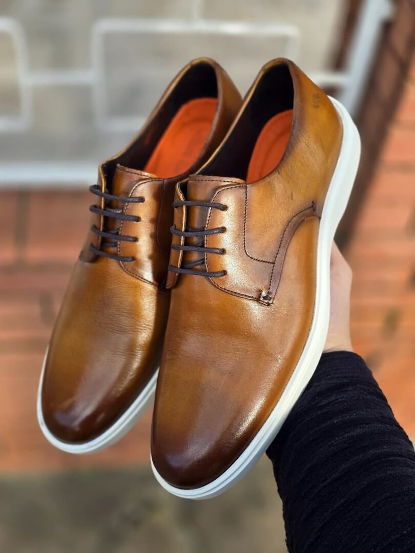 Sapato Vintage Liso - Whisky