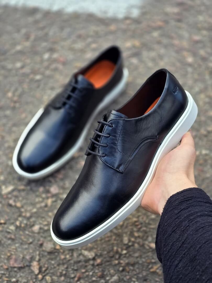 Sapato Vintage Liso - Preto